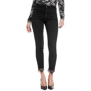 GUESS - Super High Race Lace trim Jeans